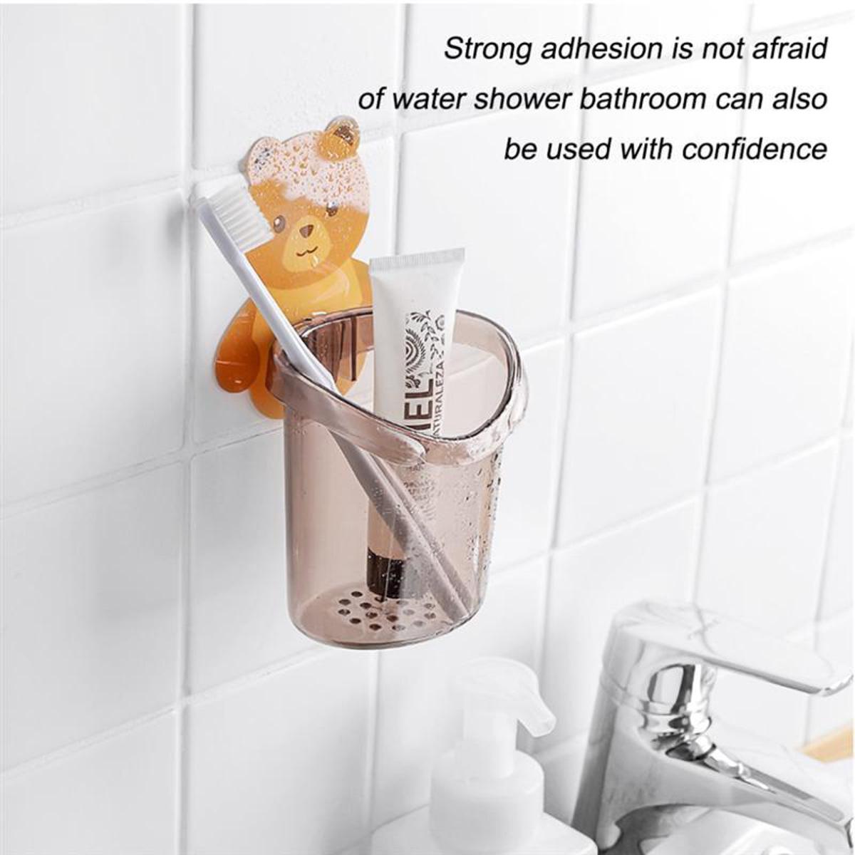 Picture of ব্রাশ শেভার কার্টুনের জন্য ওয়াল মাউন্ট কাপ স্ব-আঠালো কাপ স্ব-ড্রইং টুথব্রাশ হোল্ডার ব্র্যাকেট রেস্টরুমের প্রয়োজনীয়তা (273992263) - 273992263