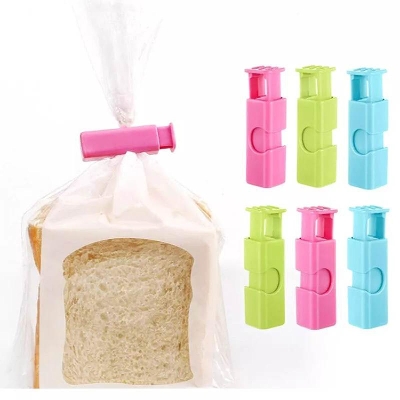 Picture of Kitchen Supplies Creative Elastic Snack Food Sealing Clip Fresh-keeping Plastic Bag Convenient Sealing Clip- 4 Pcs