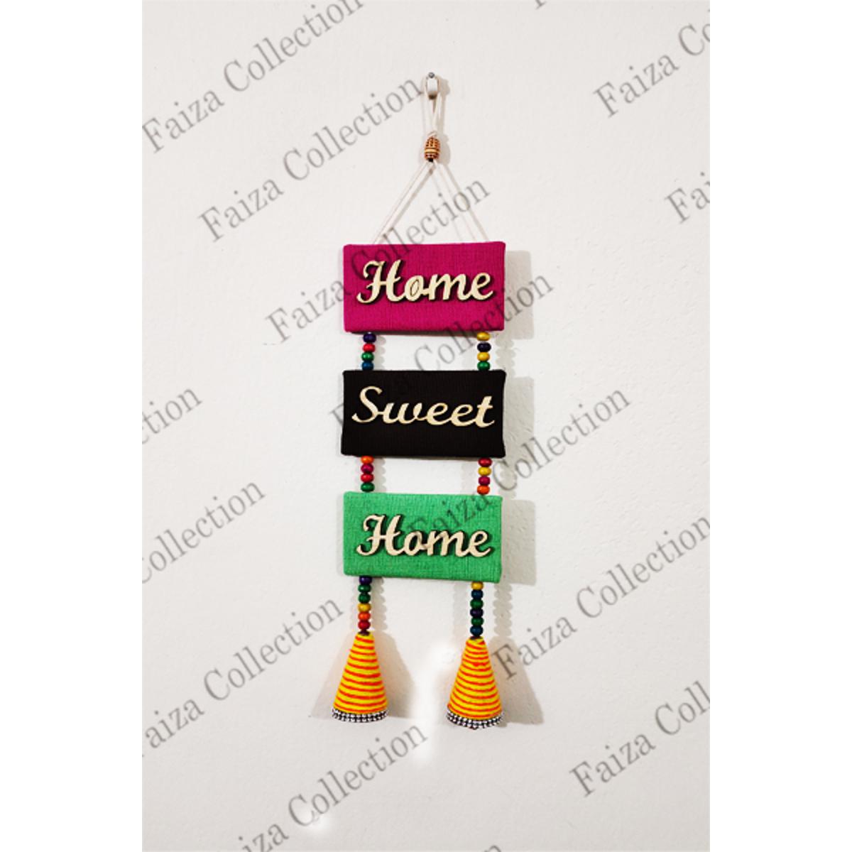 Picture of Handicraft wall hanging "Home Sweet Home" Jute Material
