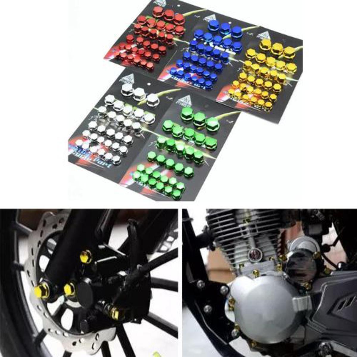 Picture of Universal 30 PCs Bolt Screw Cover Cap for Motorbike Ornamental Molding