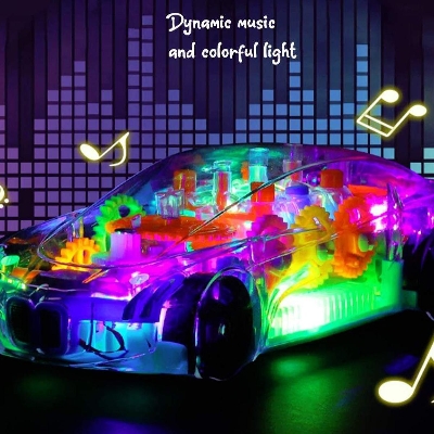 Picture of Gear Simulation Mechanical Car,3D Car Toy for Kids with 360 Degree Rotation, Concept Racing Car Toy
