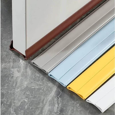 Picture of 1 Pcs Seal Strip Draught Excluder Stopper Door Bottom Guard Durable PVC Dustproof Soundproof Waterproof Sealing Strips