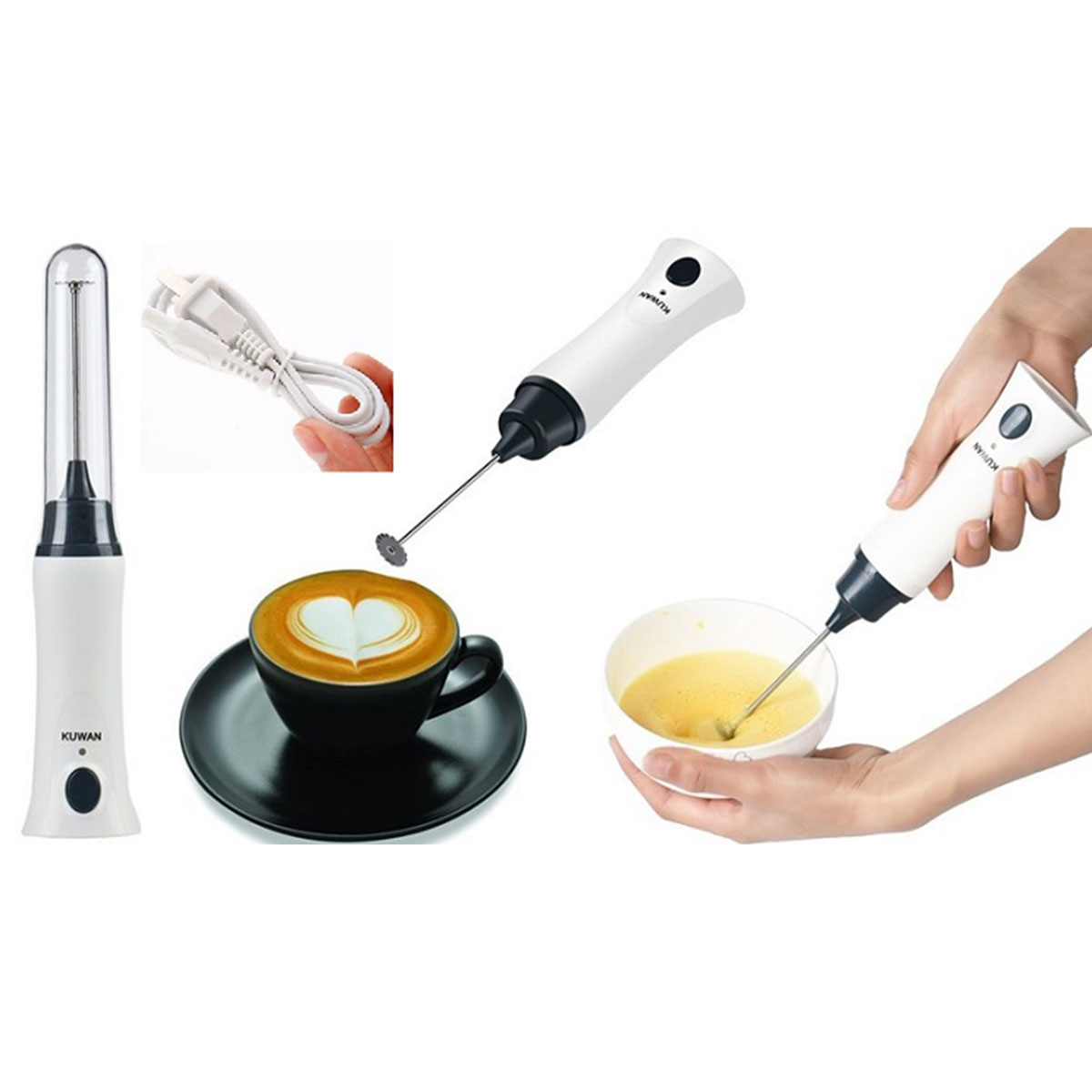 Picture of Coffee Mixer Rechargeable Coffee Foamer Egg Mixer