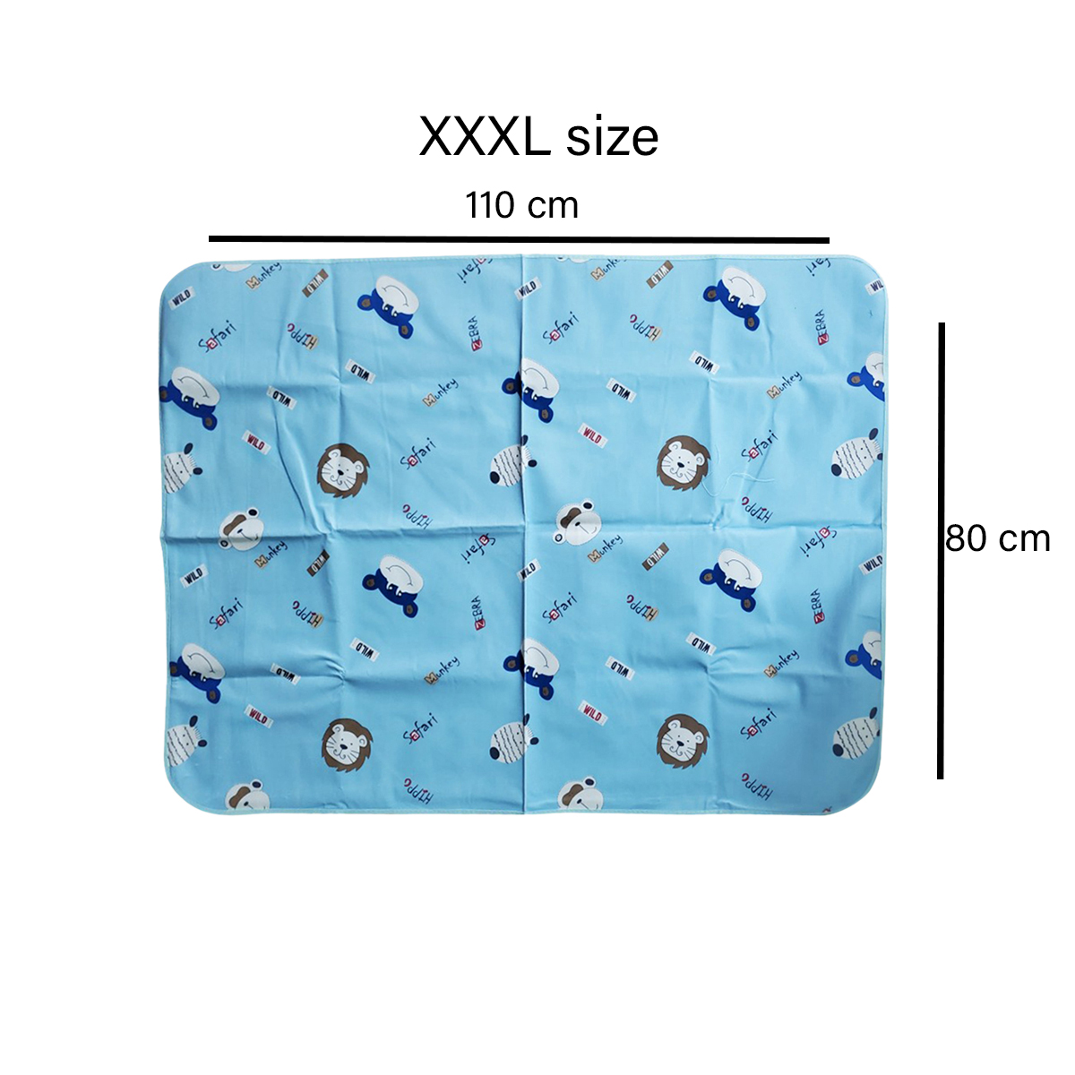 Picture of Velvet Waterproof Urine Mat for Baby ( 110cmX80cm, XXXL, 1Pcs)