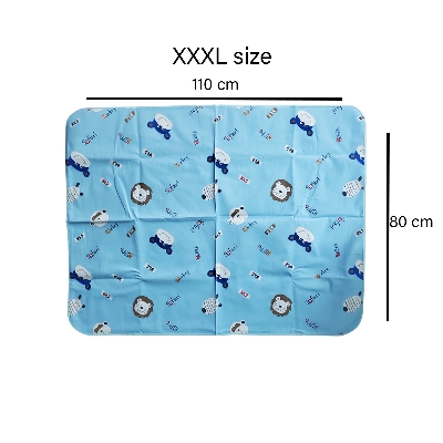 Picture of Velvet Waterproof Urine Mat for Baby ( 110cmX80cm, XXXL, 1Pcs)