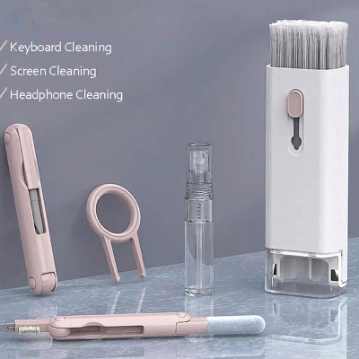 Picture of Earbuds Cleaning Pen Kit Keyboard Computer Cleaning Brush for Airpods PC Laptop Cleaning Tool Set