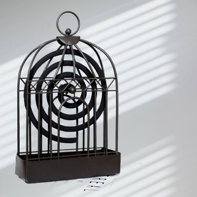 Picture of Bird Cage Mosquito Coil Holder, Insect Mosquito Coil Holder, Repellent Rack for Hanging Handle Summer Anti Mosquito