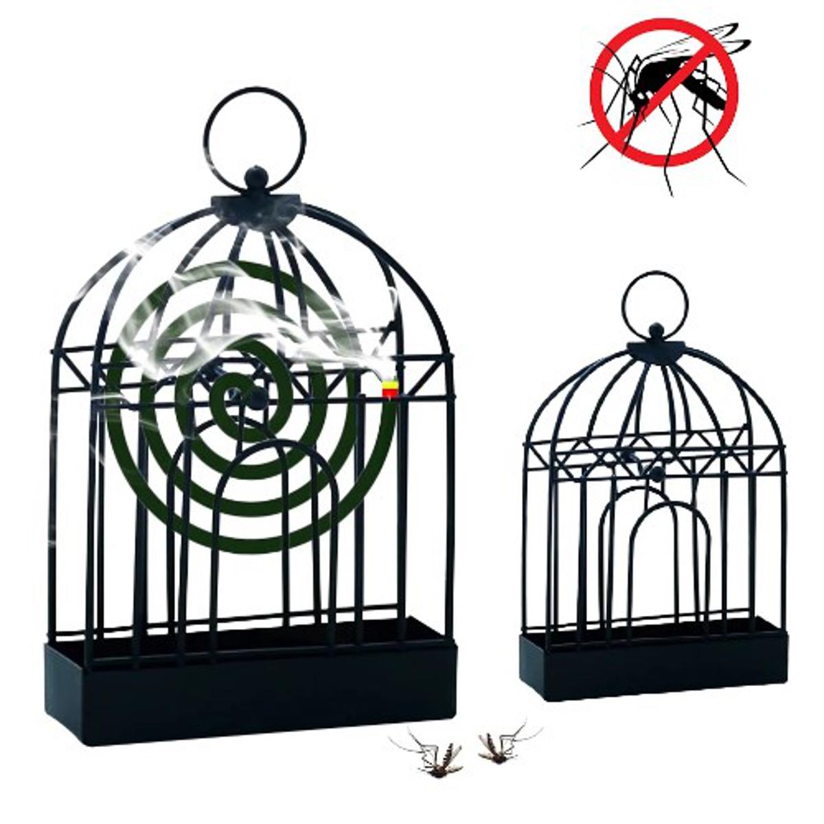 Picture of Bird Cage Mosquito Coil Holder, Insect Mosquito Coil Holder, Repellent Rack for Hanging Handle Summer Anti Mosquito