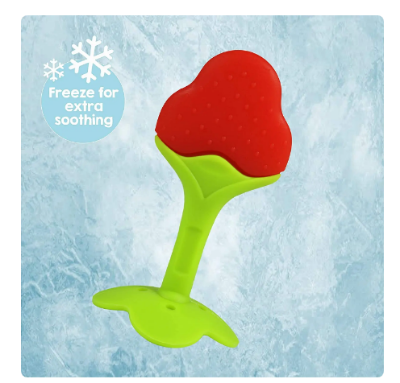Picture of Teething Baby Toy Silicone Teether Chewable Teething Toy Fruit-shaped Teether BPA-Free Teething Toy Newborn Teething Accessory Soothing Baby Teether Dishwasher-Safe Teething Toy Infant Sucking Chew Toy Baby Teething Gift