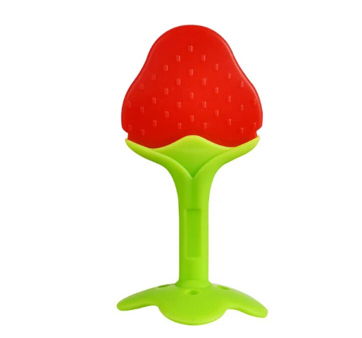 Picture of Teething Baby Toy Silicone Teether Chewable Teething Toy Fruit-shaped Teether BPA-Free Teething Toy Newborn Teething Accessory Soothing Baby Teether Dishwasher-Safe Teething Toy Infant Sucking Chew Toy Baby Teething Gift