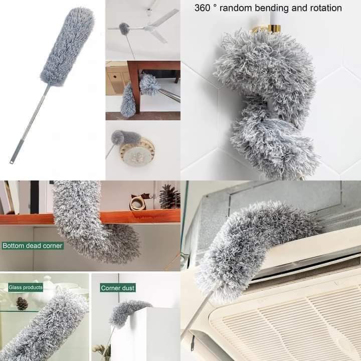 Picture of Bendable Feather Duster with Extra Long Extendable Microfiber Duster (Dust Cleaner )
