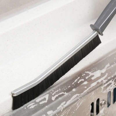 Picture of Corner Groove Crevice Cleaning Brush Household for Bathroom Surface Window Toilet Ceramic Tile Gap Cleaning Brush Scraper with Long Handle Deep Clean Scrub Brushes
