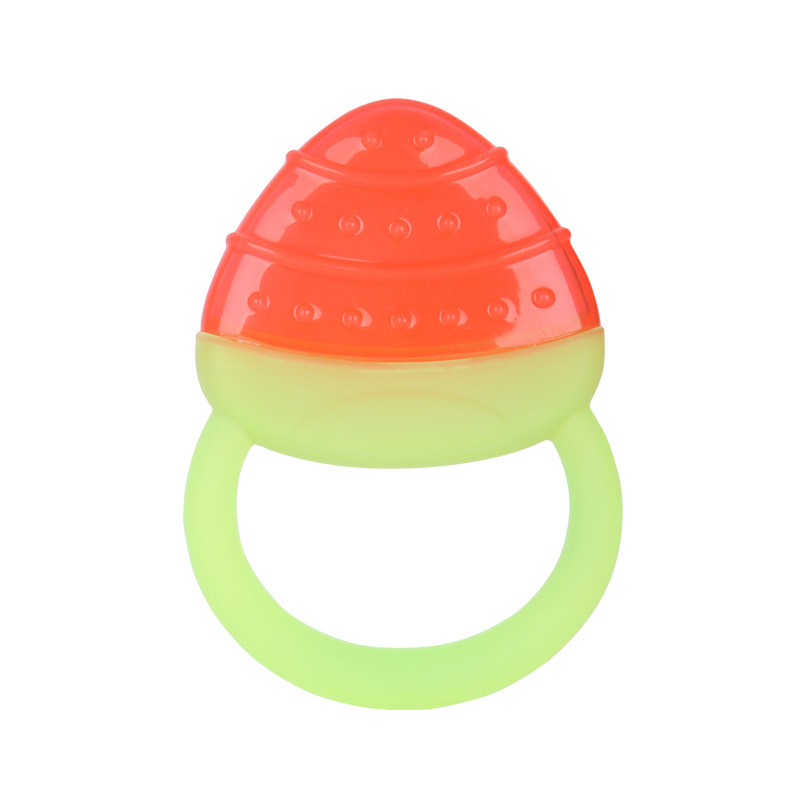 Picture of Baby Fruit Shape Water-injected Food-Grade Teether Anti-Eating Hand Chewing Happy Chewing Infant Chewing Gum Toy