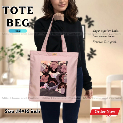 Buy Premium Tote Bag with Zipper Canvas Tote Bag for Women Trendy Shopping Bag / College Bag / University Bag Tote Bag, Canvas Bag with Zipper  at Best Price In Bangladesh