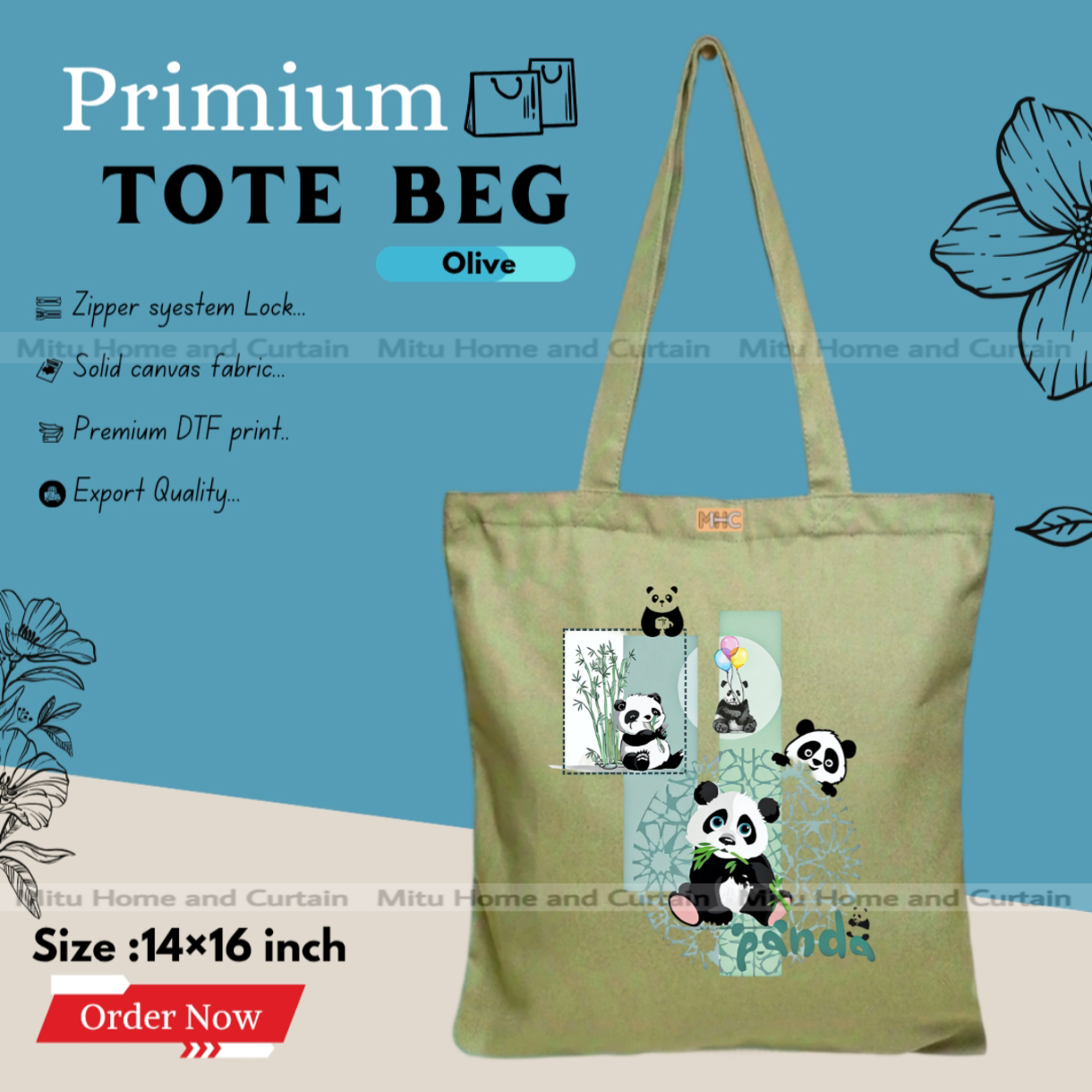 Buy Premium Tote Bag with Zipper Canvas Tote Bag for Women Trendy Shopping Bag / College Bag / University Bag Tote Bag, Canvas Bag with Zipper  at Best Price In Bangladesh