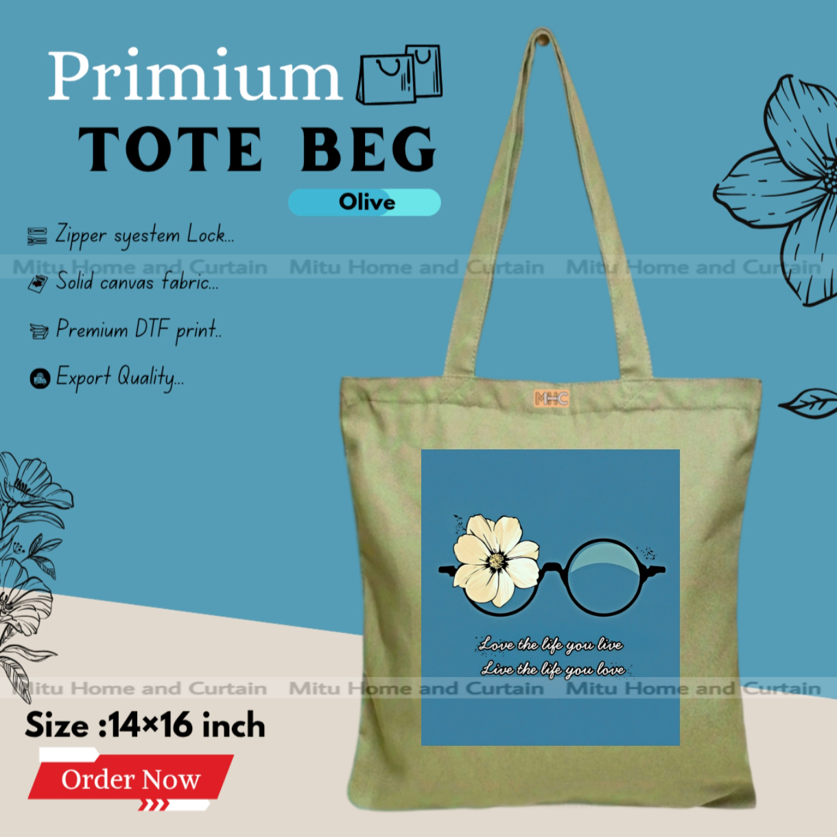 Buy Premium Tote Bag with Zipper Canvas Tote Bag for Women Trendy Shopping Bag / College Bag / University Bag Tote Bag, Canvas Bag with Zipper  at Best Price In Bangladesh