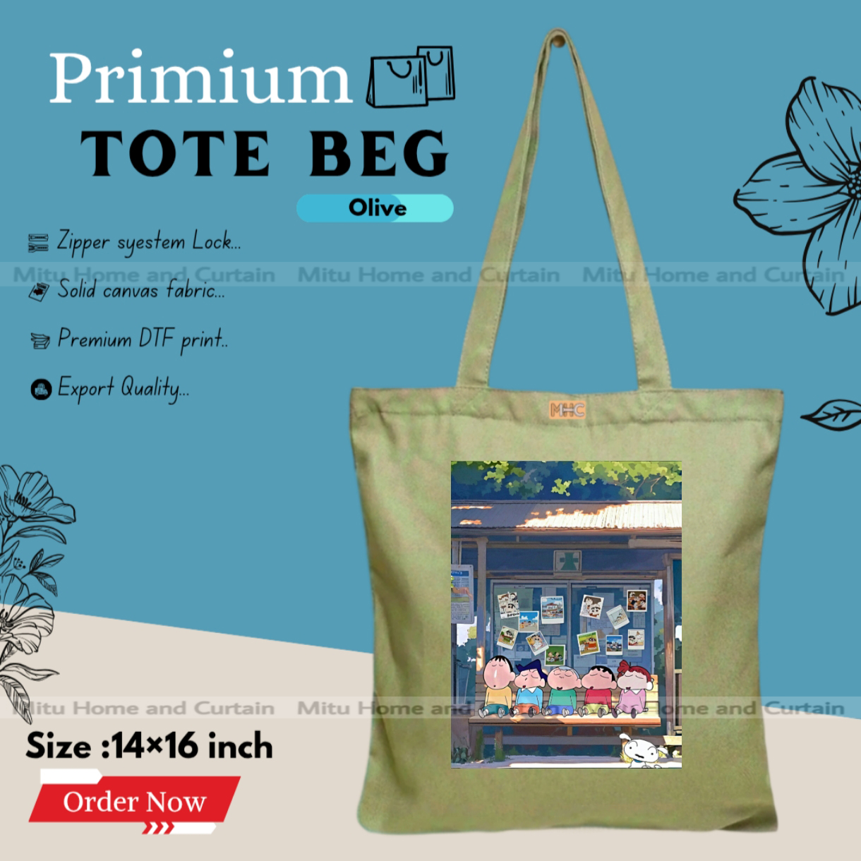 Buy Premium Tote Bag with Zipper Canvas Tote Bag for Women Trendy Shopping Bag / College Bag / University Bag Tote Bag, Canvas Bag with Zipper  at Best Price In Bangladesh