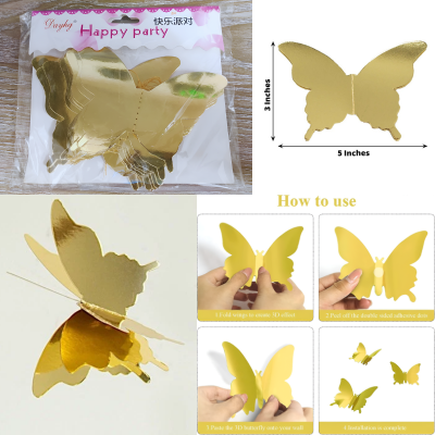 Rainbow Theme Birthday Decoration Combo Pack- Cursive Banner, Net Curtains, Pastel Balloon, 3D Paper Butterfly, Fairy Light with Decoration Kit Full Package- (Pack of 96 Pcs)