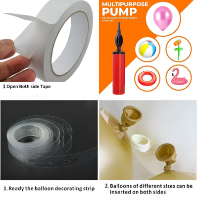 Rainbow Theme Birthday Decoration Combo Pack- Cursive Banner, Net Curtains, Pastel Balloon, 3D Paper Butterfly, Fairy Light with Decoration Kit Full Package- (Pack of 96 Pcs)