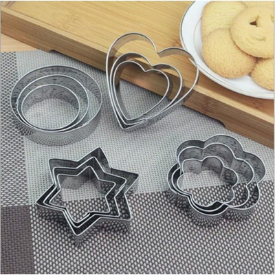 Picture of Cookie Cutter 12 Pieces - Silver