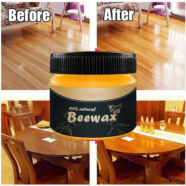 Picture of Mintiml Beewax Wood Polish Polisher Polishing Compound Wax Floor Seasoning Furtniture Wrap Care Magic Repair Traditional All-Purpose Wood