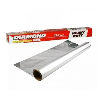 Picture of Diamond Aluminium Foil Paper - Durable Essential For Kitchen Use - Measures 37.5 Sqf For Multiple Culinary Applications