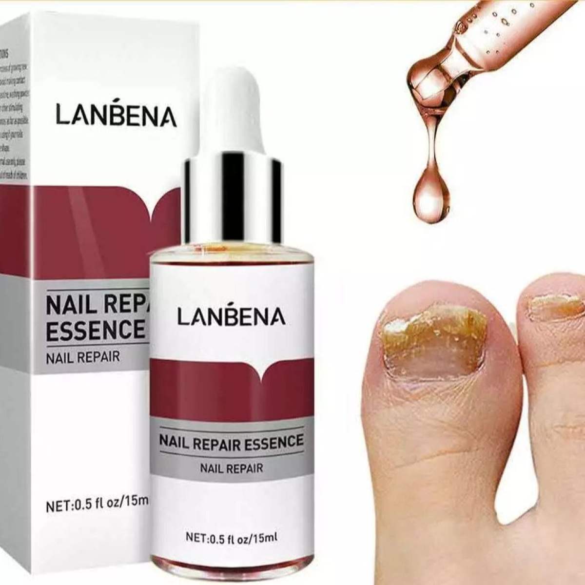 Picture of LANBENA Nail Repair Essence Serum Fungal Nail Treatment Remove Onychomycosis Toe Nourishing Brighten Hand Foot Skin Care