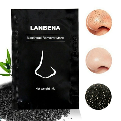 Picture of 5 pc LANBENA Black Mask Blackhead Remover Peel Off Mask Mud Face Mask Charcoal Mask Nose 5g