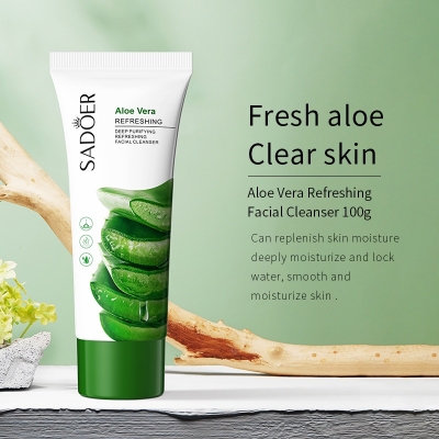 Picture of SADOER Aloe Vera Facial Cleanser Deep Purifying Moisturizing Refreshing - 100g