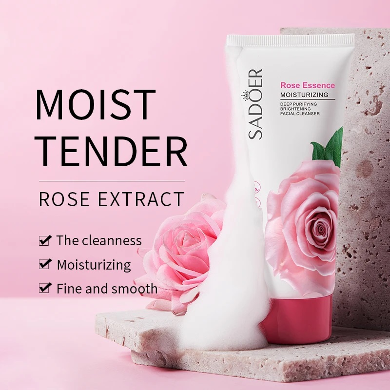 Picture of SADOER Rose Essence Cleanser Deep Purifying Moisturizing Refreshing - 100g