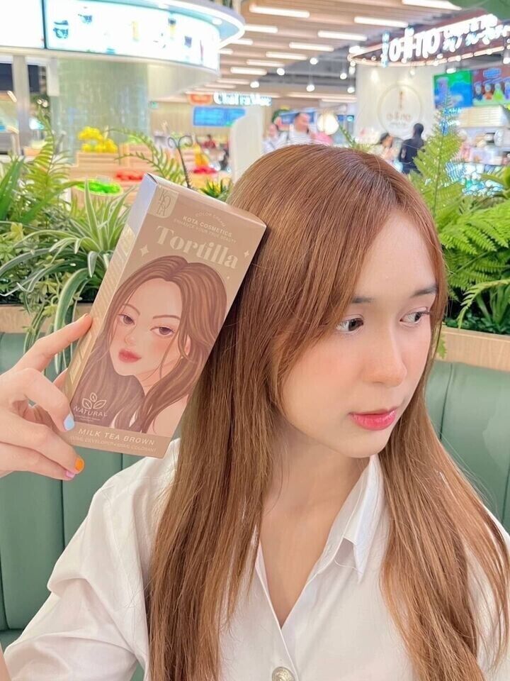 Picture of KOTA Dye Cream Kota Cosmetics Hair Color Organic ( Milk Tea Brown)