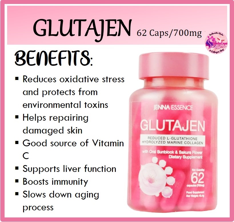 Picture of Jenna Essence GlutaJen New and Improved 62 Capsules