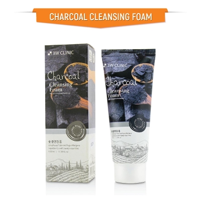 Picture of 3W Clinic Charcol Foam Cleansing 100ml - Face Wash