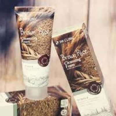 Picture of 3W Clinic Brown Rice Foam Cleansing 100ml - Face Wash