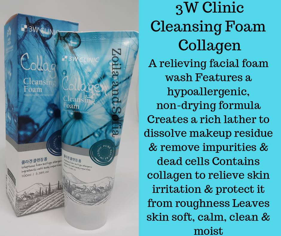 Picture of 3W Clinic Collagen Foam Cleansing 100ml - Face Wash - Face Wash