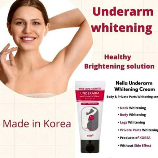 Picture of International Korean product NELLA-White Snow Fermented Underarm White_ning Cream with Green Tea-50ml