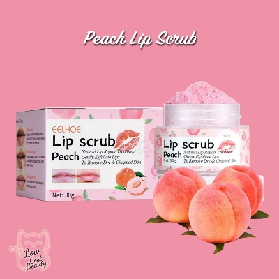 Picture of EELHOE Pink Lips Scrub Exfoliator Dead Skin Removal Lightening Fade Lip Lines Anti Dryness Moisturizing Makeup Lip Care Products
