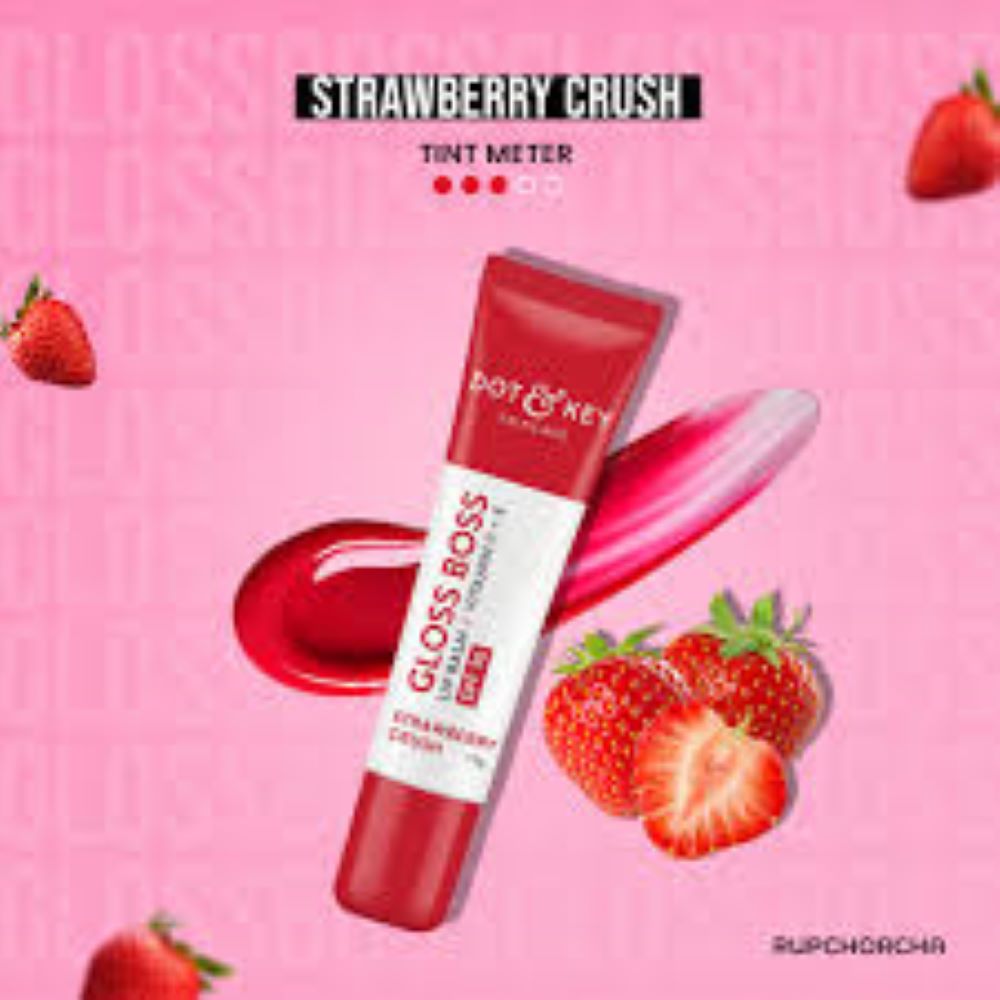 Picture of DOT & KEY Gloss Boss Vitamin C+E Tinted Lip Balm with SPF 30 12g - Strawberry Crush