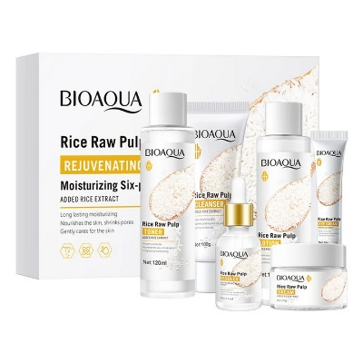 Picture of BIOAQUA Rice Raw Pulp Skin Care Rejuvenating Set