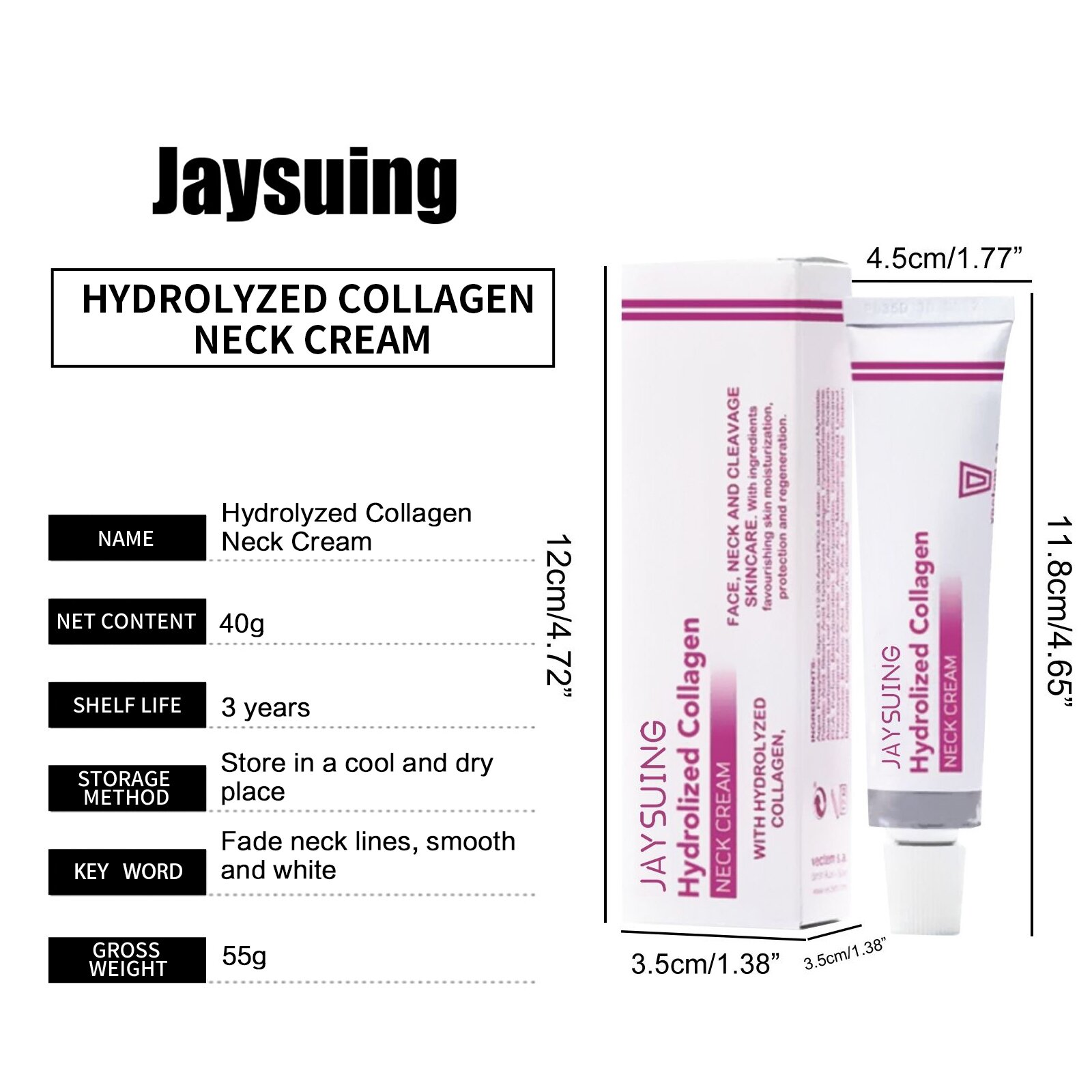 Picture of Jaysuing Hydrolized Collagen Neck Cream 40g