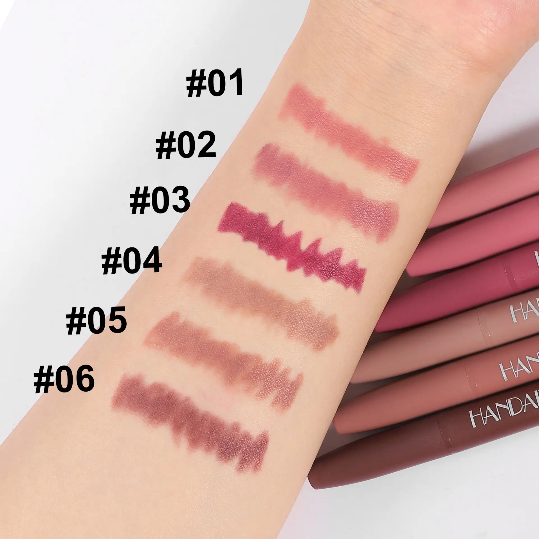 Picture of Handaiyan Velvet Lip Crayon Set – Creamy Touch, Full Coverage, Longwear Color (6PCS)