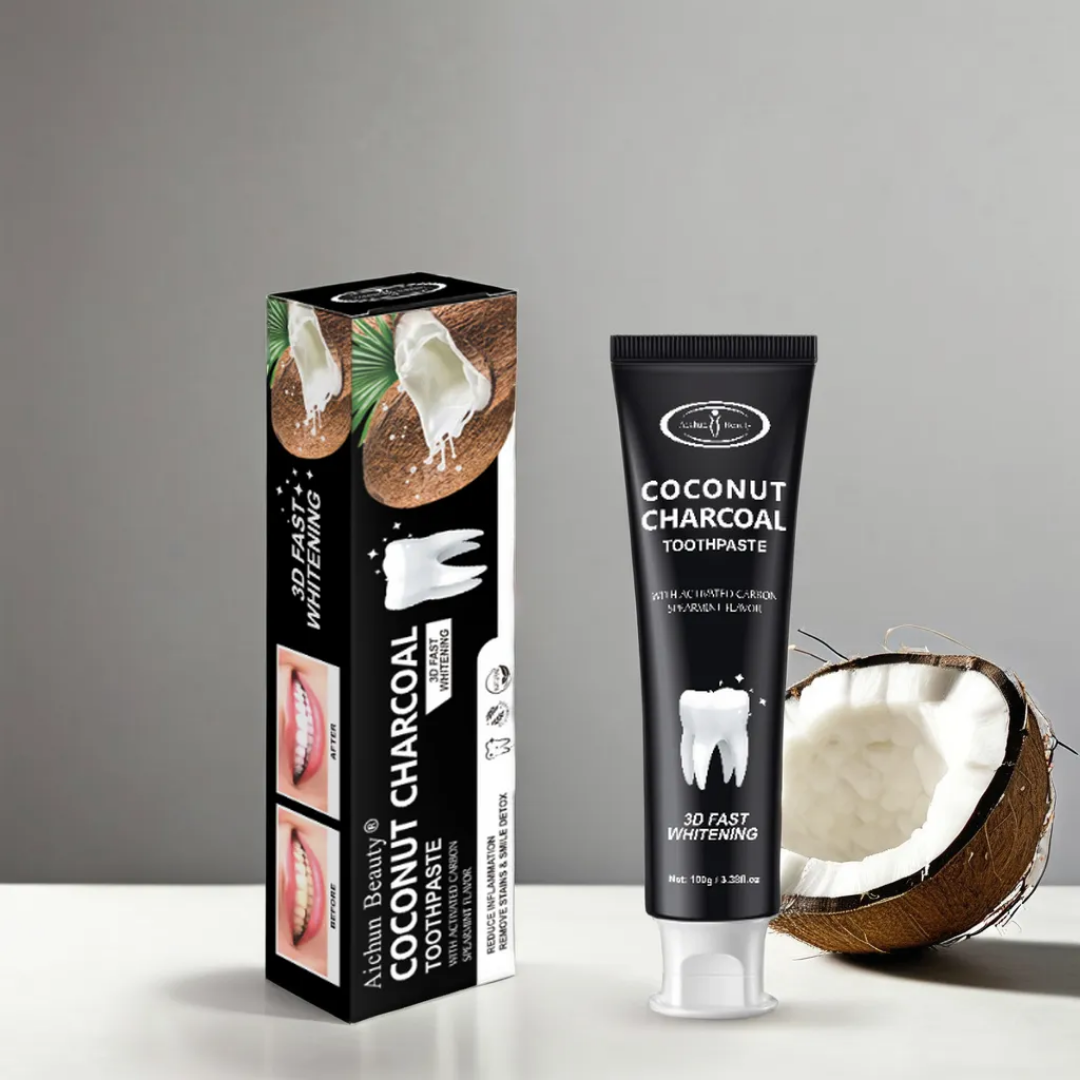 Picture of Aichun Beauty 3D Fast Whitening Coconut Charcoal Toothpaste 100g