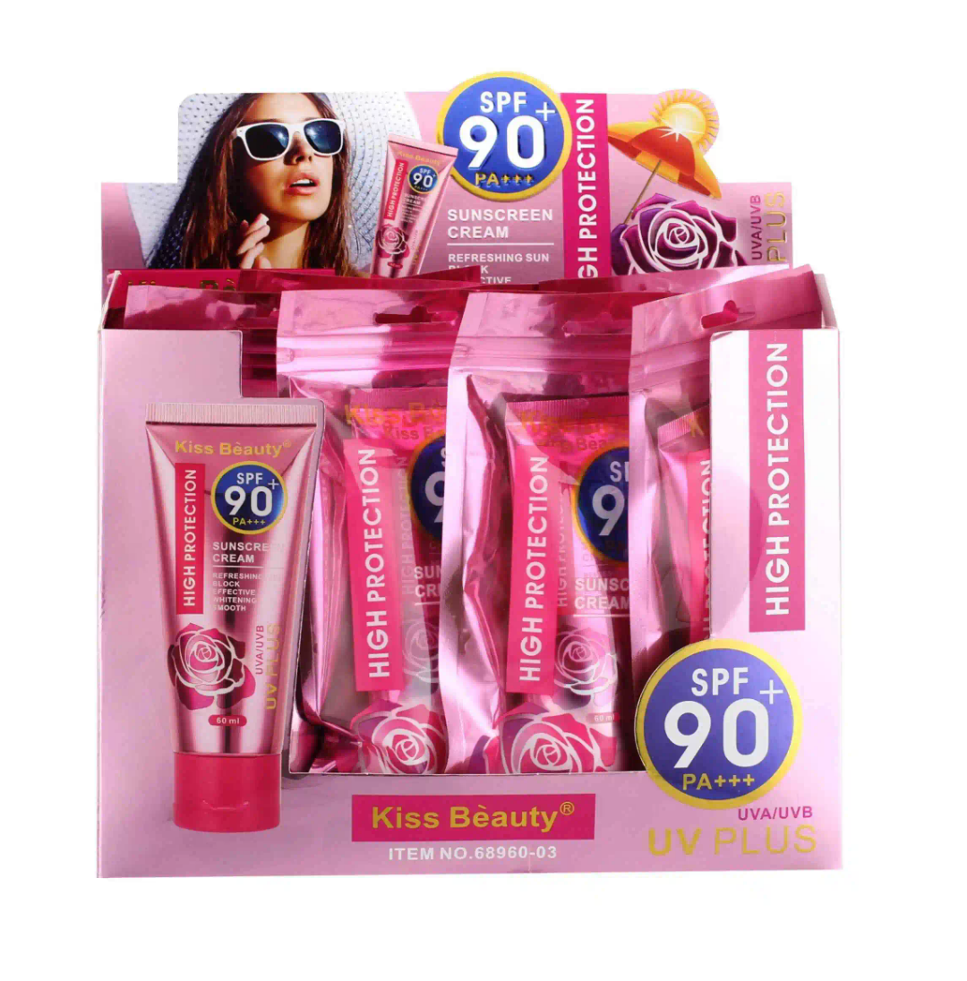 Picture of Kiss Beauty High Protection Sunscreen Cream SPF 90 PA+++ 60 ml