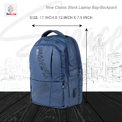 Picture of New Classic Black Laptop Bag-Backpack