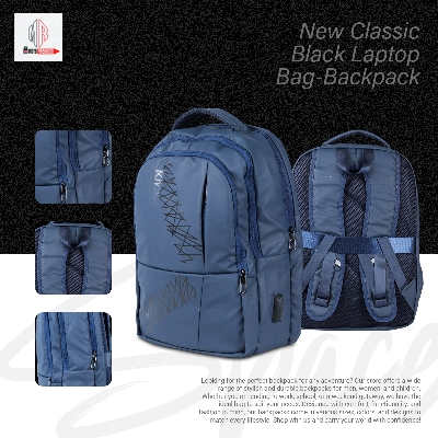 Picture of New Classic Black Laptop Bag-Backpack
