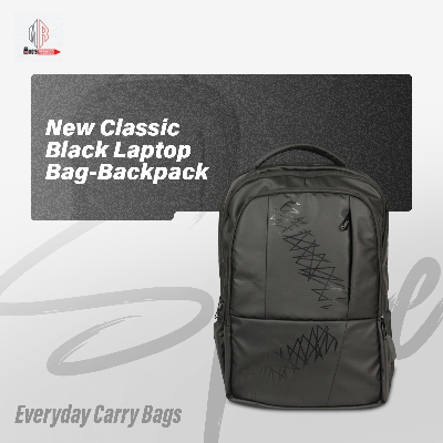 Picture of New Classic Black Laptop Bag-Backpack