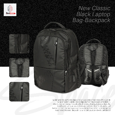 Picture of New Classic Black Laptop Bag-Backpack