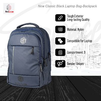 Picture of New Classic Black Laptop Bag-Backpack