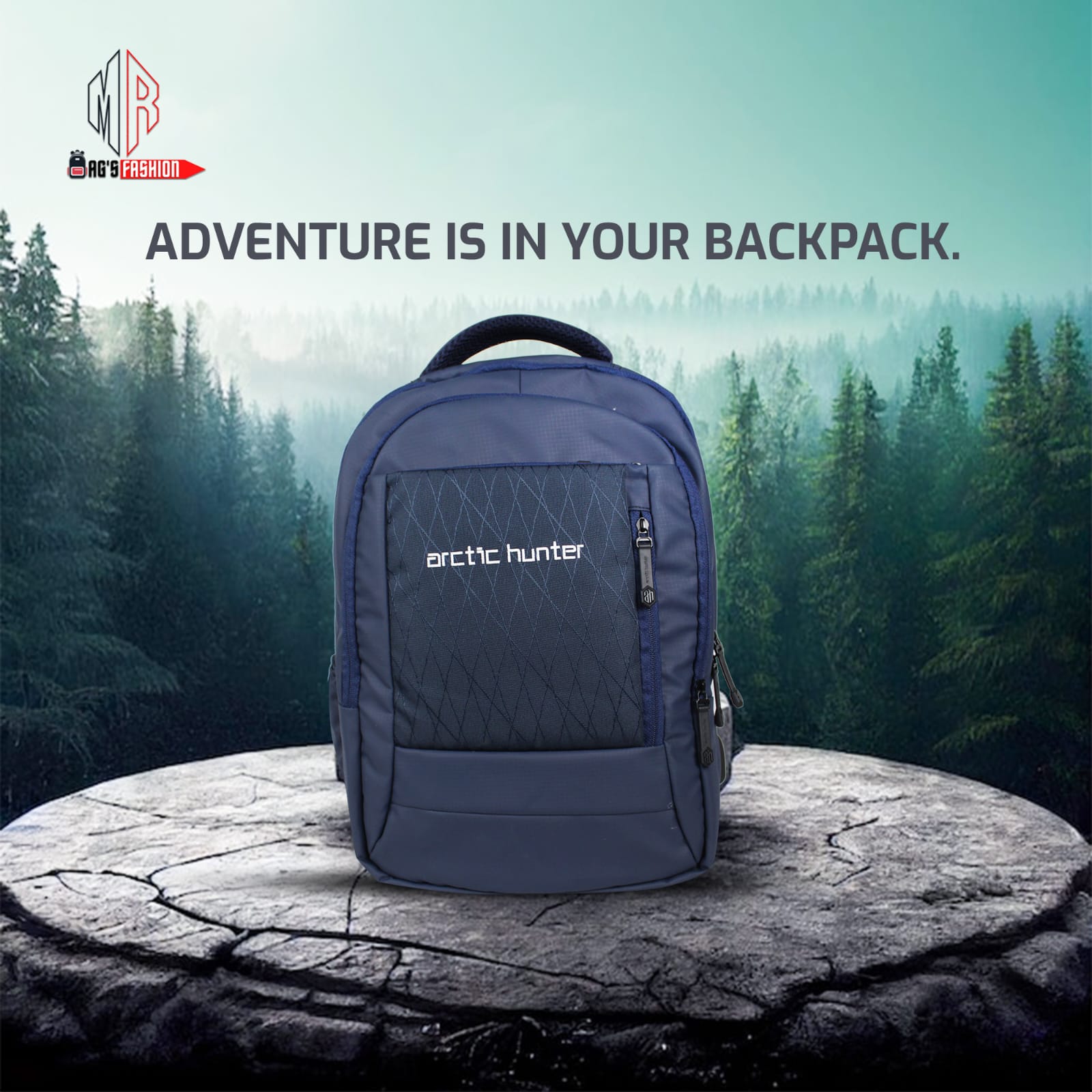 Picture of New Classic Black Laptop Bag-Backpack