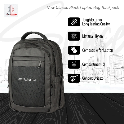 Picture of New Classic Black Laptop Bag-Backpack